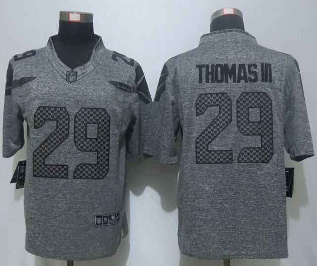 Nike Limited Seattle Seahawks #29 Thomas III Men's Stitched Gridiron Gray Jerseys,We sell and wholesale Nike Limited Seattle Seahawks #29 Thomas III Men's Stitched Gridiron Gray Jerseys on line form chian!